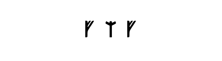 Younger Futhark Short T Regular  Free Fonts Download