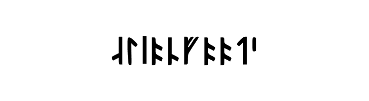 Younger Futhark Short T Regular  Free Fonts Download