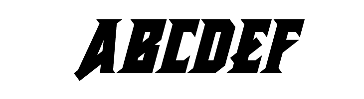 Metal Vengeance Italic  Free Fonts Download