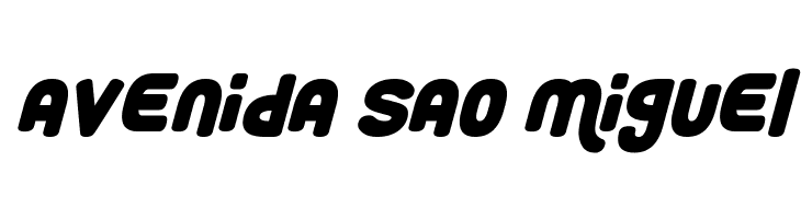 Roundy Rainbows Italic  Free Fonts Download