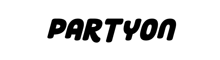 Roundy Rainbows Italic  Free Fonts Download