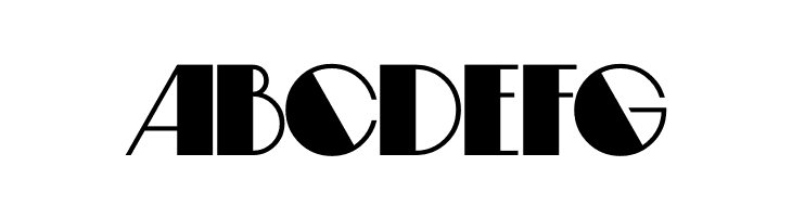 Fifty-Four DF Extra Bold  Free Fonts Download