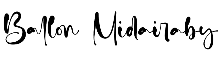 Ballon Midair personal use  Free Fonts Download