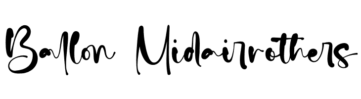 Ballon Midair personal use  Free Fonts Download