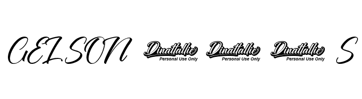 Dinattallie Personal Use Only  Free Fonts Download