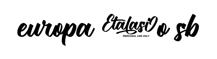 Etalasi  Free Fonts Download