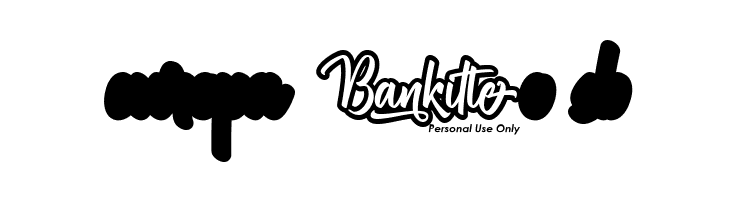 Bankitte Extrude Personal Use  Free Fonts Download