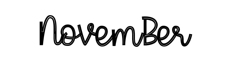 Aloha March line  Free Fonts Download