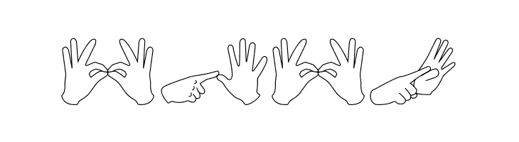 AuslanFingerSpelling  Free Fonts Download