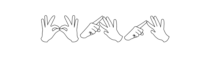 AuslanFingerSpelling  Free Fonts Download