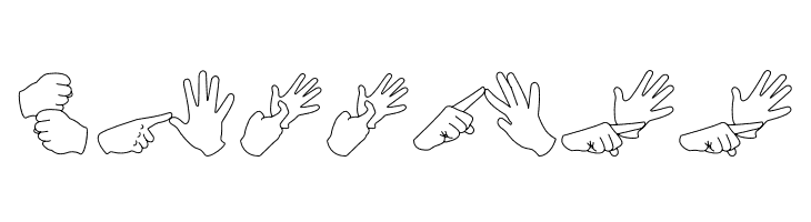 AuslanFingerSpelling  Free Fonts Download
