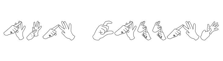 AuslanFingerSpelling  Free Fonts Download