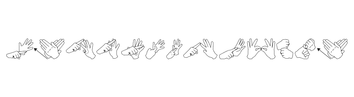 AuslanFingerSpelling  Free Fonts Download