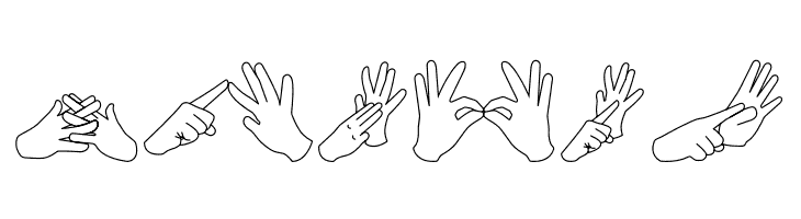 AuslanFingerSpelling  Free Fonts Download