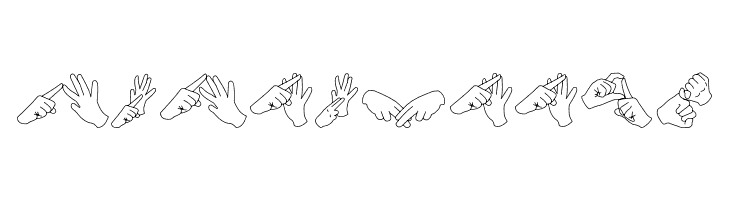 AuslanFingerSpelling  Free Fonts Download