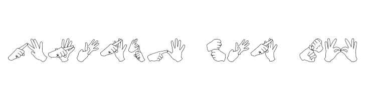 AuslanFingerSpelling  Free Fonts Download