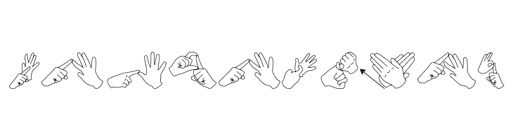 AuslanFingerSpelling  Free Fonts Download