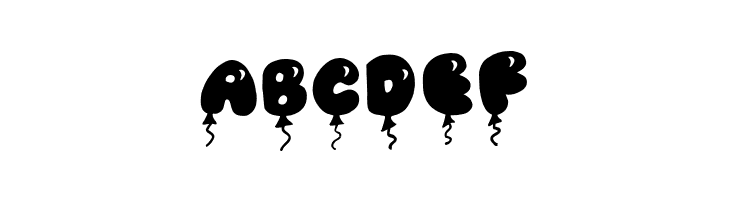 JI Solid Balloon Caps  Free Fonts Download