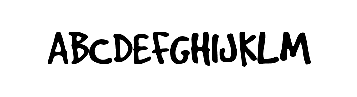 ABCDEFGHIJKLM GoodDog Plain Font