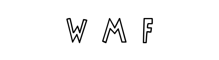 MisterBass    hollow  Free Fonts Download