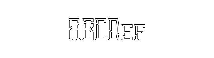 Dezert Demo Outline Dash  Free Fonts Download