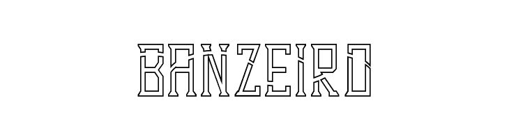 Dezert Demo Outline Dash  Free Fonts Download