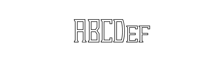 Dezert Demo Outline  Free Fonts Download