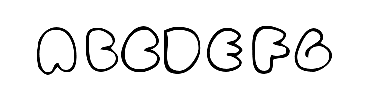 fat ass    outline  Free Fonts Download