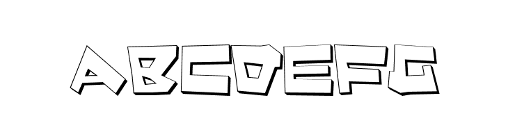 Quake & Shake 3D  Free Fonts Download