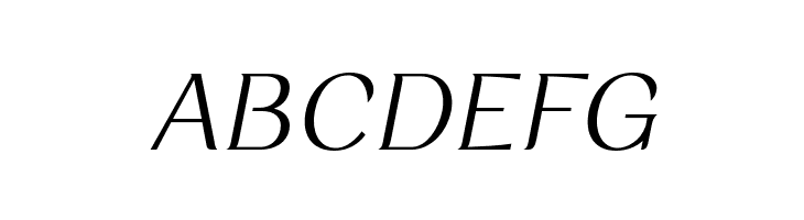 RossanovaPersonalUse-LightIta  Free Fonts Download