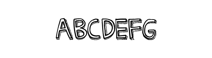 Denne Threedee  Free Fonts Download