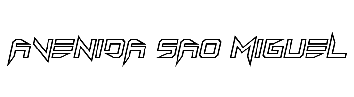 Lethal Injector Hollow Italic  Free Fonts Download