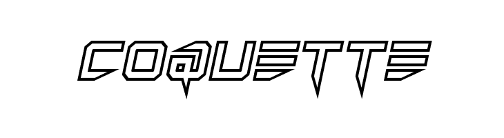 Lethal Injector Hollow Italic  Free Fonts Download