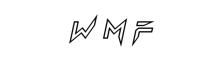 Lethal Injector Hollow Italic  Free Fonts Download