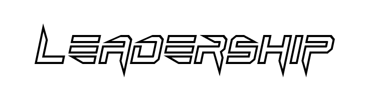 Lethal Injector Hollow Italic  Free Fonts Download