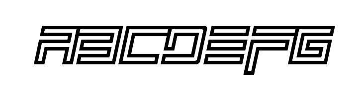 Simplicity Extend Hollow Italic  Free Fonts Download