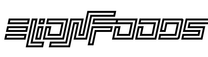 Simplicity Extend Hollow Italic  Free Fonts Download