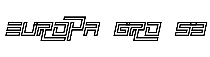 Simplicity Extend Hollow Italic  Free Fonts Download