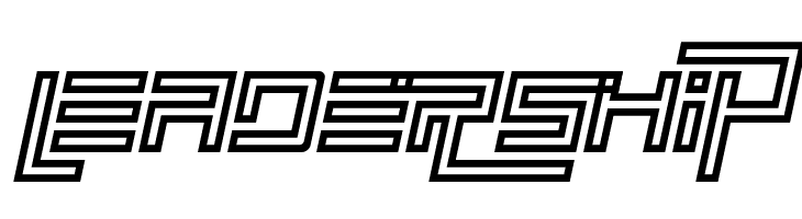 Simplicity Extend Hollow Italic  Free Fonts Download