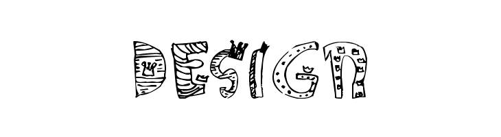 Crown Doodle {denne}  Free Fonts Download