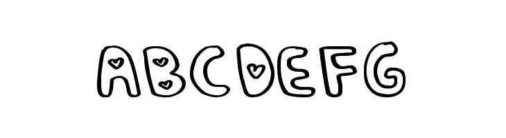 Denne Puffy-Hearts  Free Fonts Download