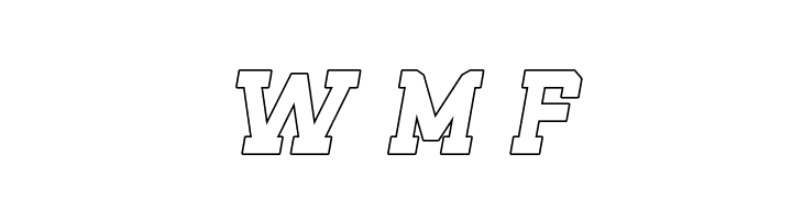 ROQUERO Italic Outline  Free Fonts Download