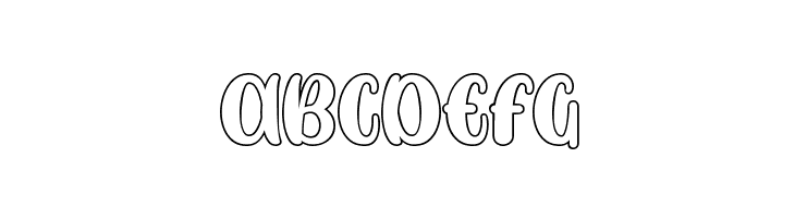 SWEET DUCK Personal Use Only Outline  Free Fonts Download