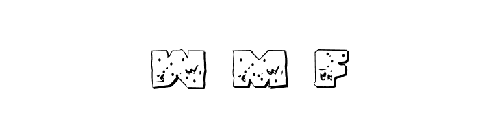 Land Shark Outline Grunge  Free Fonts Download