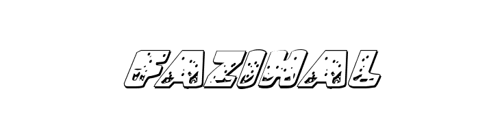 Land Shark Outline Italic  Free Fonts Download