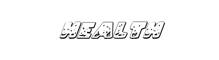 Land Shark Outline Italic  Free Fonts Download