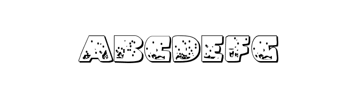 Land Shark Outline  Free Fonts Download