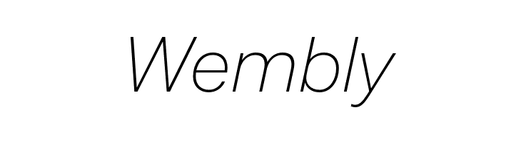 Mazin DEMO ExtraLight Italic  Free Fonts Download