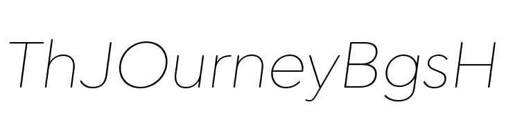 Cerco DEMO Thin Italic  Free Fonts Download