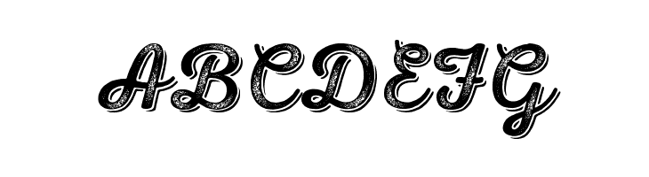 Nexa Rust Script R-Trial Shadow 4  Free Fonts Download